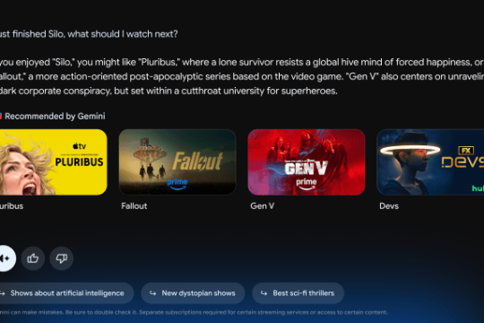 谷歌在CES 2026展示Gemini在Google TV上的新应用