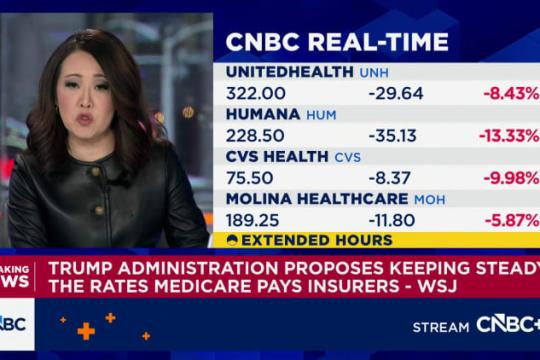 特朗普政府拟维持医疗保险优势计划费率基本不变 多家医保股重挫