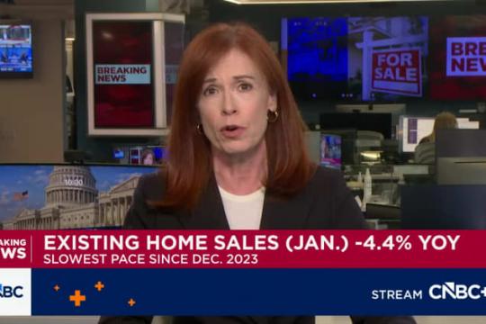 美国一月二手房销售环比大降8.4% 房地产经纪人称出现“新住房危机”