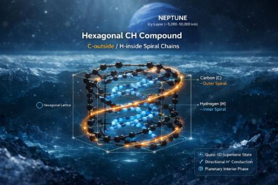 研究称天王星和海王星深处或存在新型碳氢超离子物质