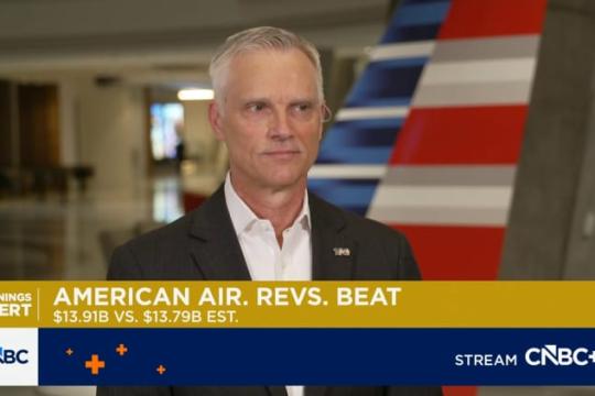 美国航空CEO称与联合航空潜在合并具反竞争性