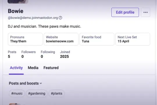 Mastodon 推出新版用户资料界面，提升去中心化社交体验易用性