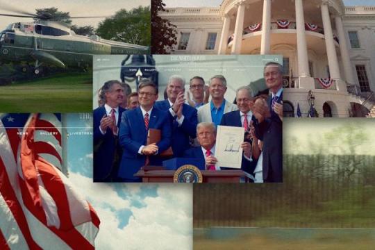 特朗普政府启用新版白宫官网 首页以视频集锦为核心