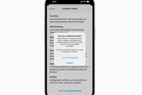 苹果称尚未发现启用“锁定模式”设备遭间谍软件成功入侵