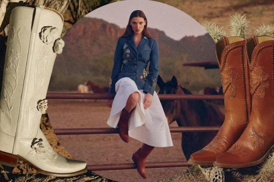 莱拉·罗斯携手Lucchese推出联名靴履系列 西部风格加速融入主流时尚