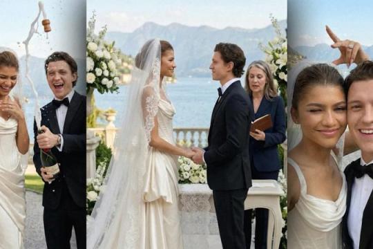 Zendaya回应社交媒体上关于与Tom Holland“婚礼照”的AI谣言