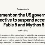 美国政府下令限制外国用户访问，Anthropic被迫紧急停用Claude Fable 5与Mythos 5
