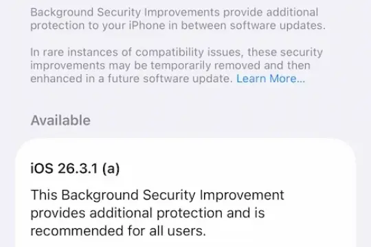 苹果发布首个适用于iPhone、iPad和Mac的“后台安全改进”更新修复Safari漏洞
