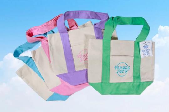 Trader Joe’s热销迷你帆布手提袋将于春季回归 并推出大号新款