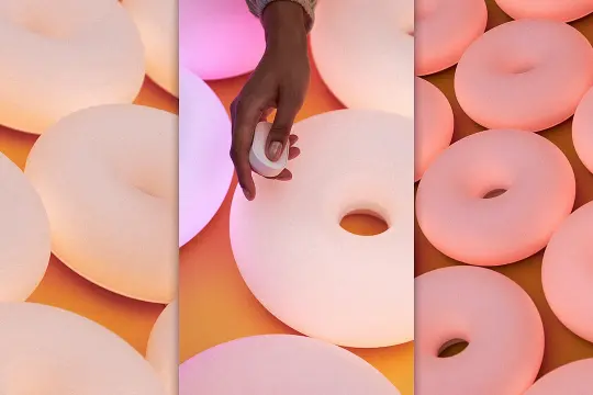 宜家“甜甜圈灯”推出智能多彩版本