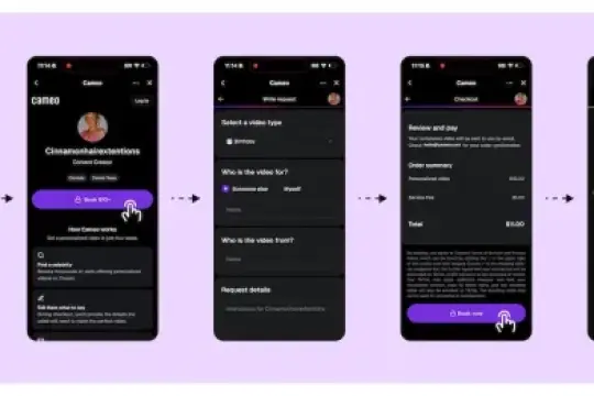 Cameo上线TikTok整合功能 允许美国创作者在平台内售卖个性化视频