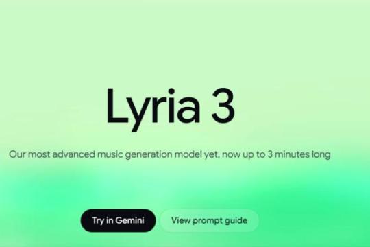Google 发布音乐生成模型 Lyria 3 Pro：最长可生成约 3 分钟歌曲，并将接入 Gemini 与 Vertex AI