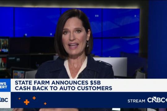 州立农场宣布创纪录50亿美元车险分红 预计客户平均获约100美元退款