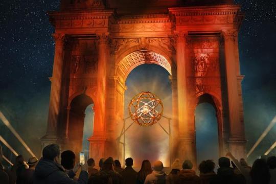 米兰科尔蒂纳冬奥会火炬台升级为动态灯光装置