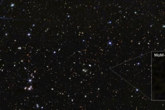 韦伯望远镜确认迄今最遥远星系 MoM-z14 或现身大爆炸后2.8亿年