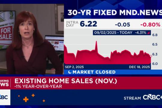 11月美国二手房销售基本停滞 供应回落价格创新高