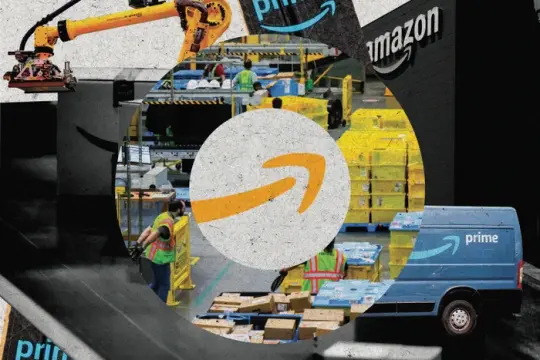 亚马逊乔治亚州石山仓库开放参观：多种机器人参与拣选、贴标与码垛作业