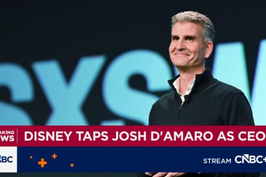 乔什·达马罗接任迪士尼首席执行官 主题公园业务成重要支撑