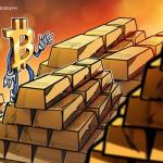 分析称比特币相对黄金被低估 或为价格反弹埋下伏笔