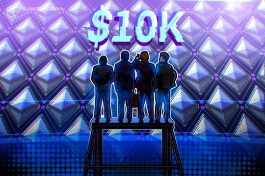 以太坊回调逾四成 交易员仍指向1万至1.5万美元区间