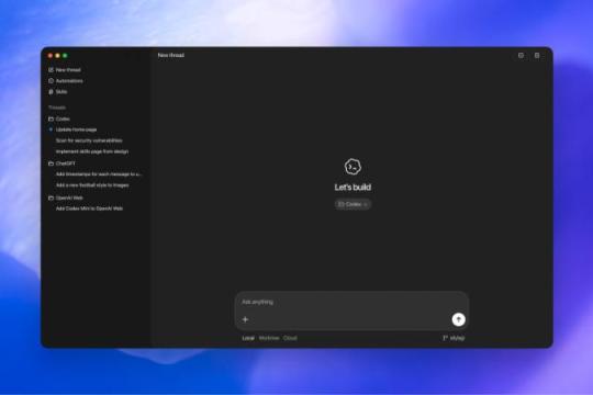 OpenAI发布全新macOS版Codex应用 强调自主编码能力