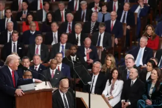 唐纳德·特朗普国情咨文吸引3264万观众，收视人数较去年及首任期均有所下降