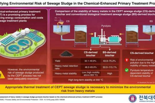 研究团队提出更安全的化学污泥热解处置方案