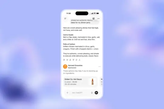 OpenAI 将在部分 ChatGPT 账户测试定向广告