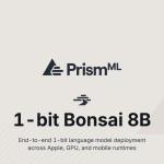 约80亿参数模型仅用约1.15GB内存运行：PrismML 发布 1 比特 LLM「Bonsai-8B」，专为边缘 AI 打造
