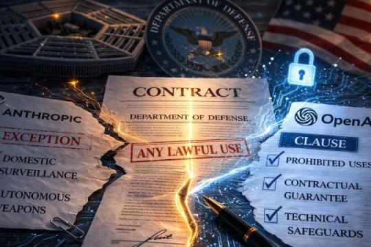 美国防部AI合同现分歧：Anthropic谈判破裂，OpenAI以安全条款达成协议