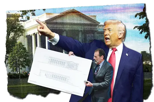 特朗普推进白宫大规模改造计划 拟增建“上西翼”与巨型舞厅