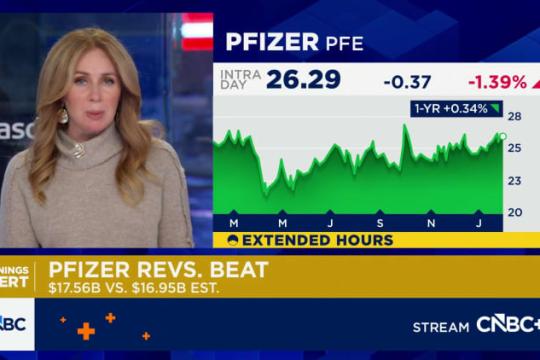 辉瑞四季度业绩超预期 新冠相关销售承压下重申2026年温和指引