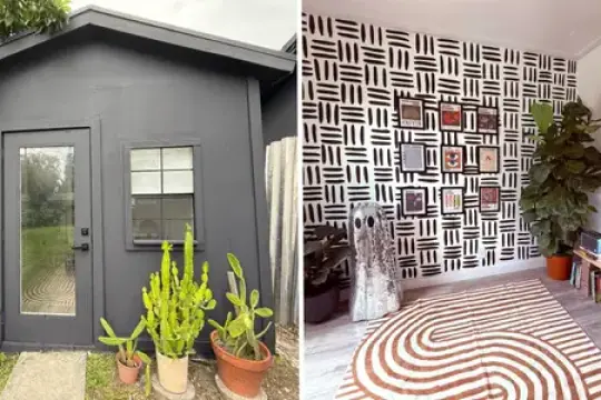 我用2500美元把破旧的工具棚改造成梦想办公室，效果超出预期