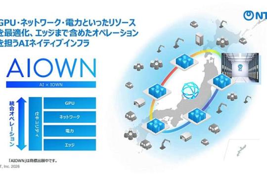NTT推出 AI 原生基础设施「AIOWN」，2033 年前日本本土数据中心容量将扩至 3 倍以上
