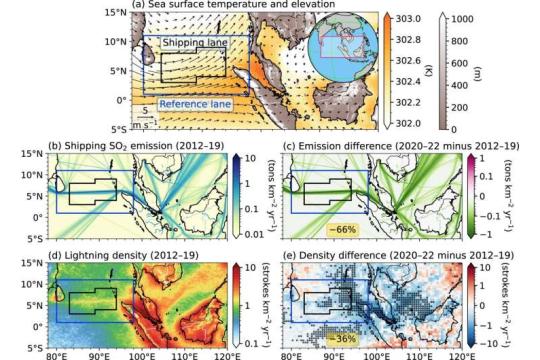 研究：船用燃料硫排放下降或与孟加拉湾、南中国海航线闪电减少相关