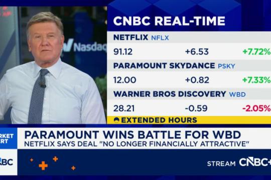 Netflix终止竞购华纳兄弟探索资产 派拉蒙修订报价获董事会青睐