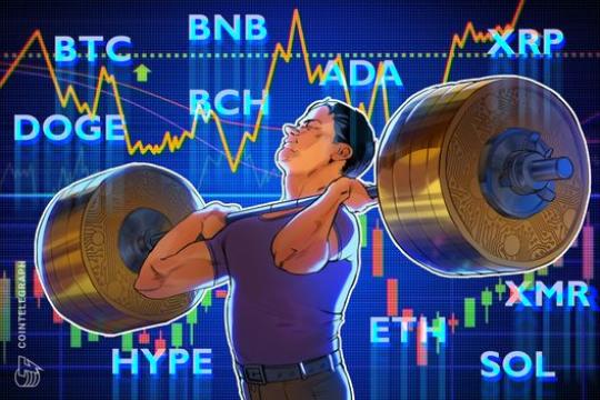 价格观察 3 月 11 日：BTC、ETH、BNB、XRP、SOL、DOGE、ADA、BCH、HYPE、XMR 技术走势一览