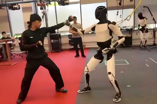 特斯拉称Optimus正训练功夫动作，展示车载AI自主控制能力