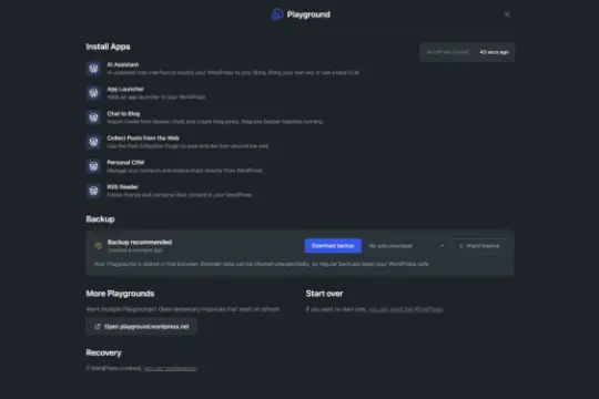 WordPress 推出 my.WordPress.net：在浏览器内运行的私人工作空间